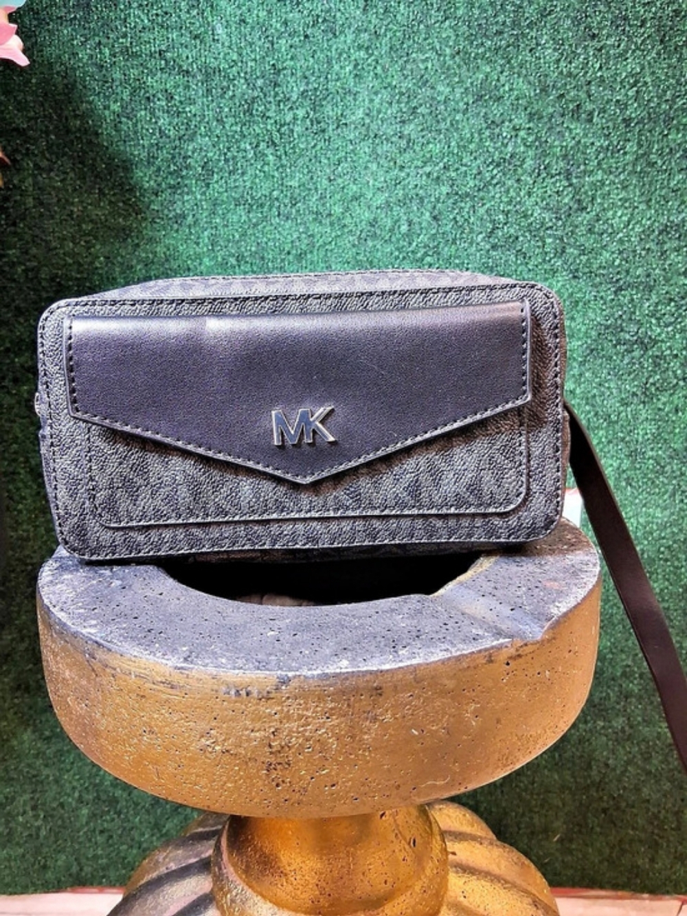Michael Kors Signature Logo Belt Bag Black Crossbody